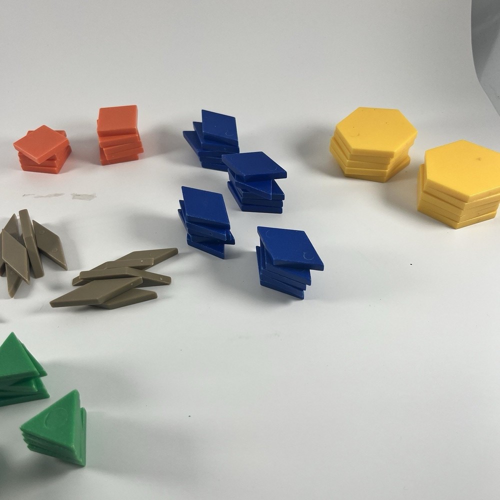 Pattern Blocks Set 93pc Plastic Shapes Geometry Learning Montessori