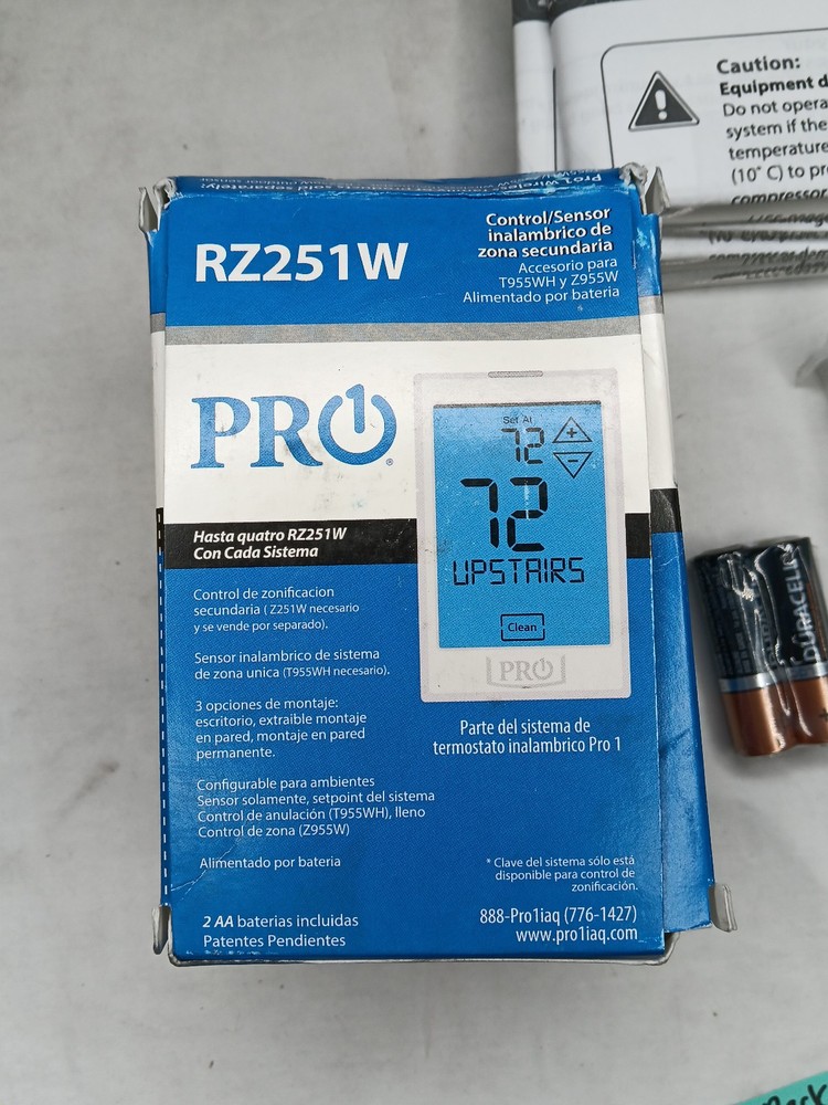 PRO1 RZ251W Wireless Secondary Zone Control Sensor