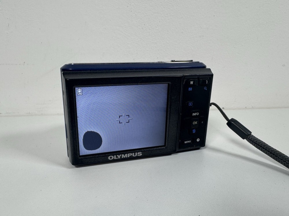 Olympus X-43 Compact Digital Camera Blue Tested with 8GB Memory Card *Read*