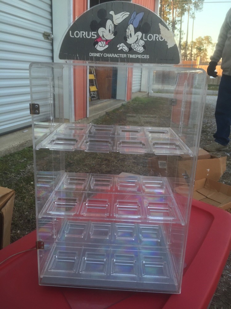 Display case Counter Locking Cable/double-sided/ROTATES/Locks Incld/18x12x10 FS