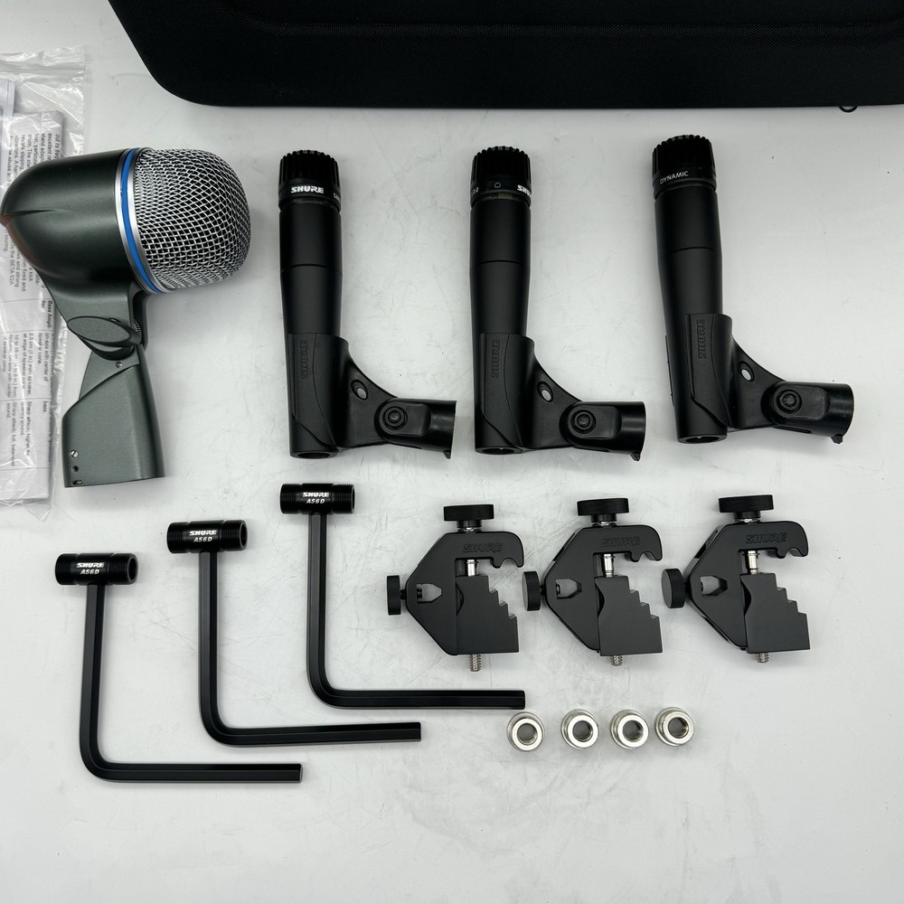 Shure Microphone DMK57-52 Wired Drum Dynamic Kit With Additional Bracket New