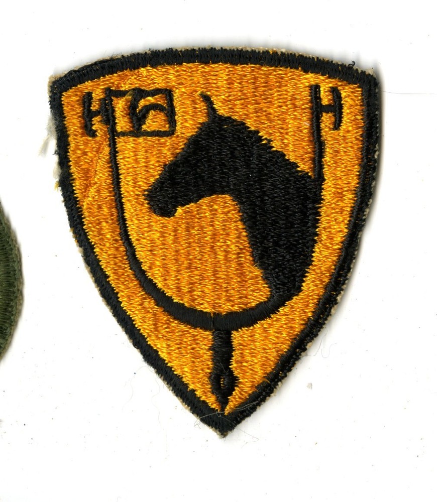 61st Cavalry Division White Back Patch WWII Vintage