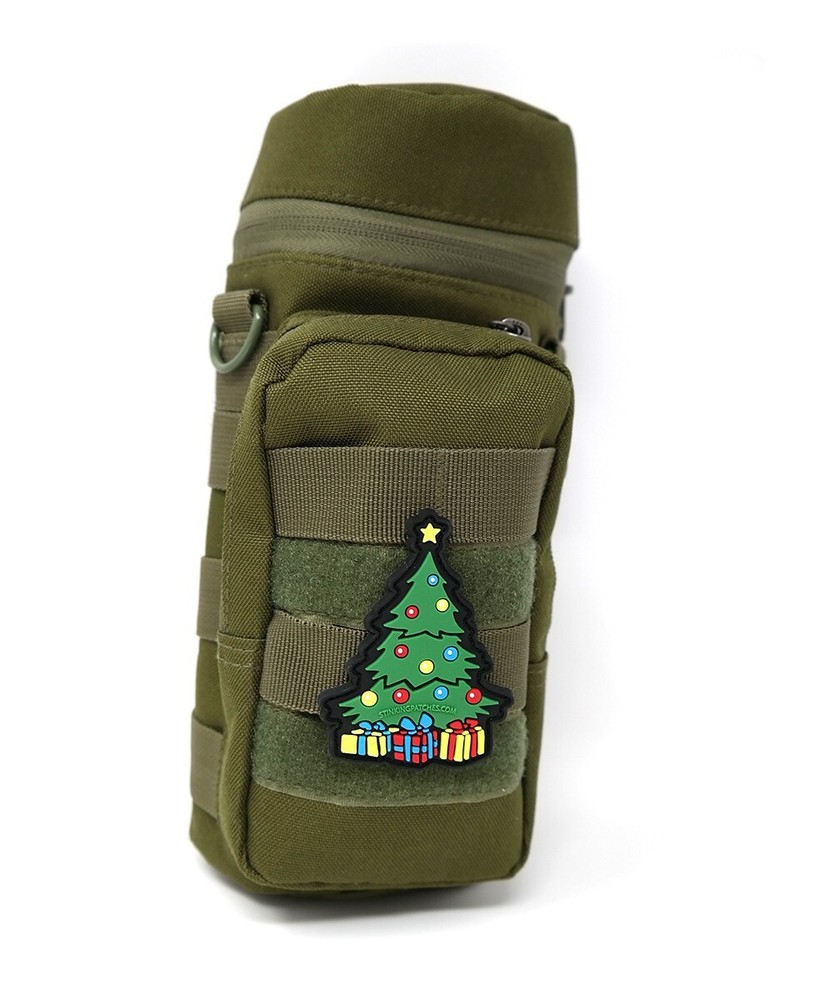 Christmas Tree Tactical Patch | Christmas PVC Hook and Loop Morale Patch