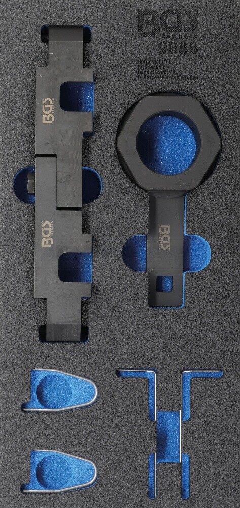 BGS Workshop Trolley Insert 1/3: Engine Timing Tool Set | for Opel 1.6 SIDI -