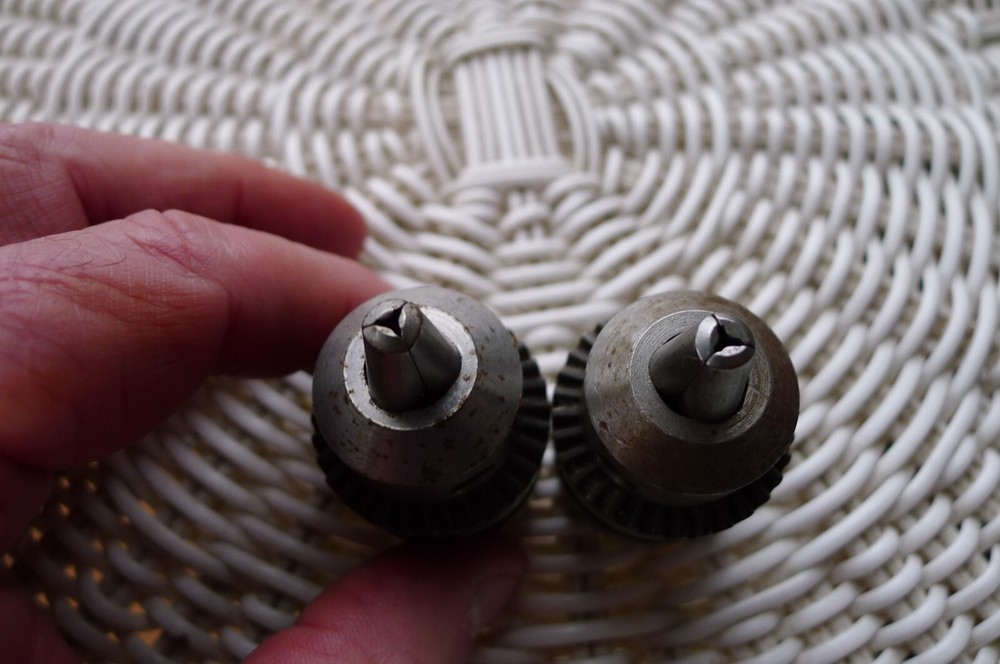 2 DRILL CHUCKS, 3/8" JACOBS & CRAFTSMAN 3/8 - 24 THREAD