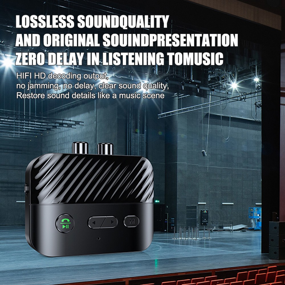 Bluetooth 5.3 Transmitter&Receiver Wireless 3.5mm AUX to 2 RCA Audio USB Adapter