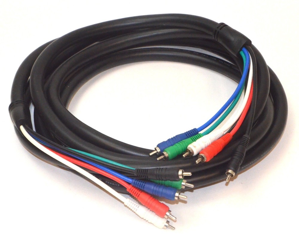Unbranded Component Cable, Video + Audio, 16 Ft. Length *Used*