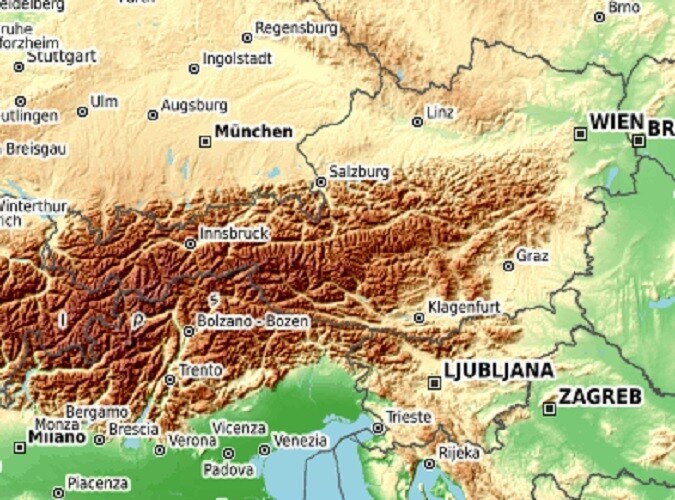 Austria TOPO GPS Map for Garmin Devices