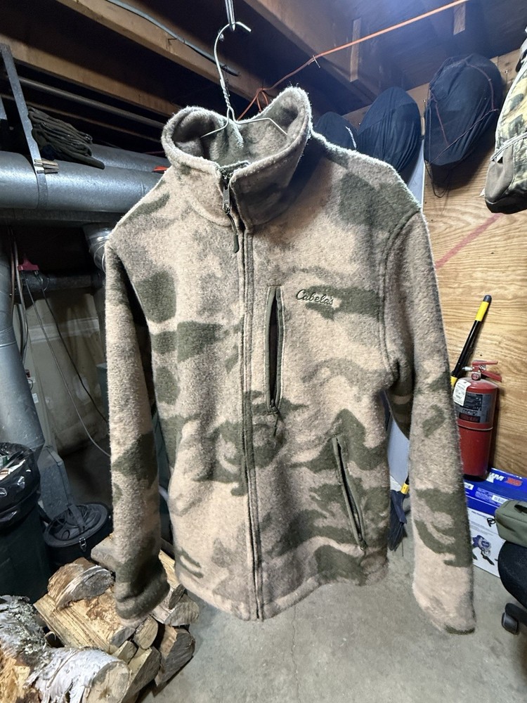 Cabela's wool camo jacket