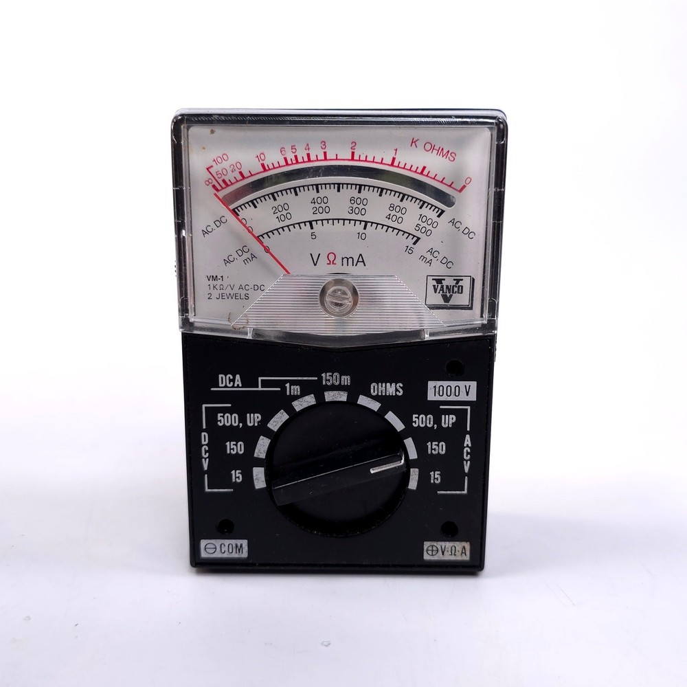 Vintage Vanco 1,000 OHM/Volt Multi Tester VM-1 Works
