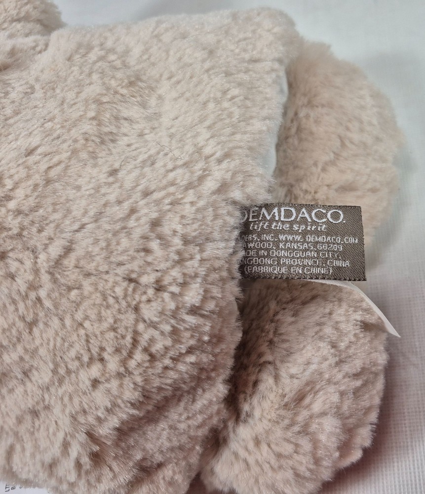 DEMDACO Teddy Bear Hand Puppet with Paper Tag