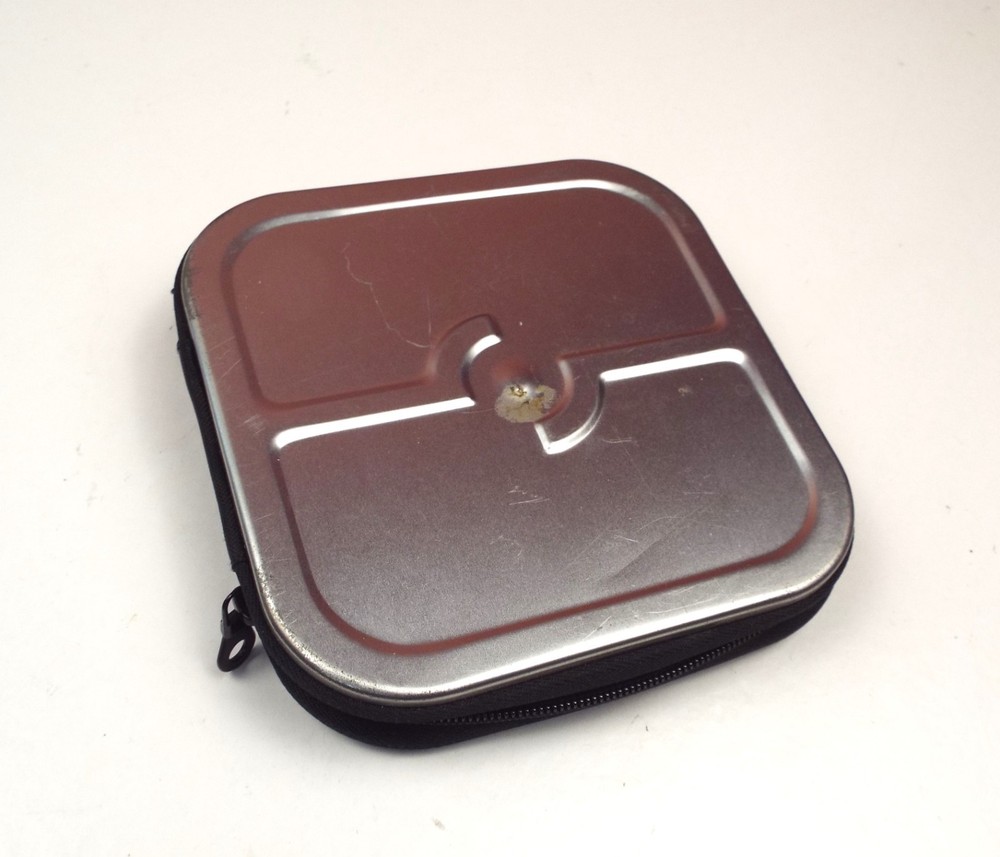 CD cases for 24 CDs in Silver tin case.