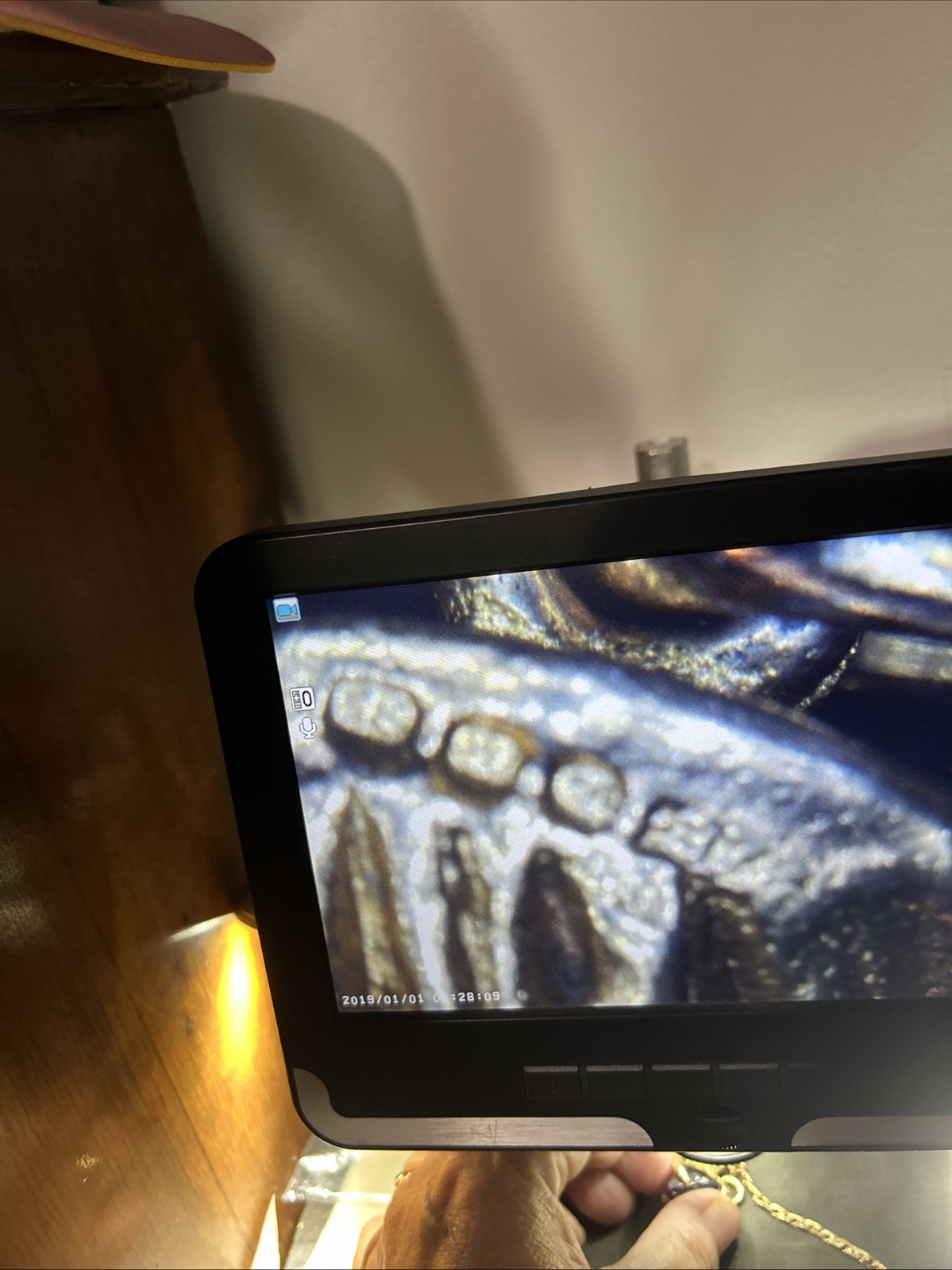 Vintage 9ct Solid Gold Amethyst Dragon Claw Fob Pendant SP Gold Filled 14” Chain