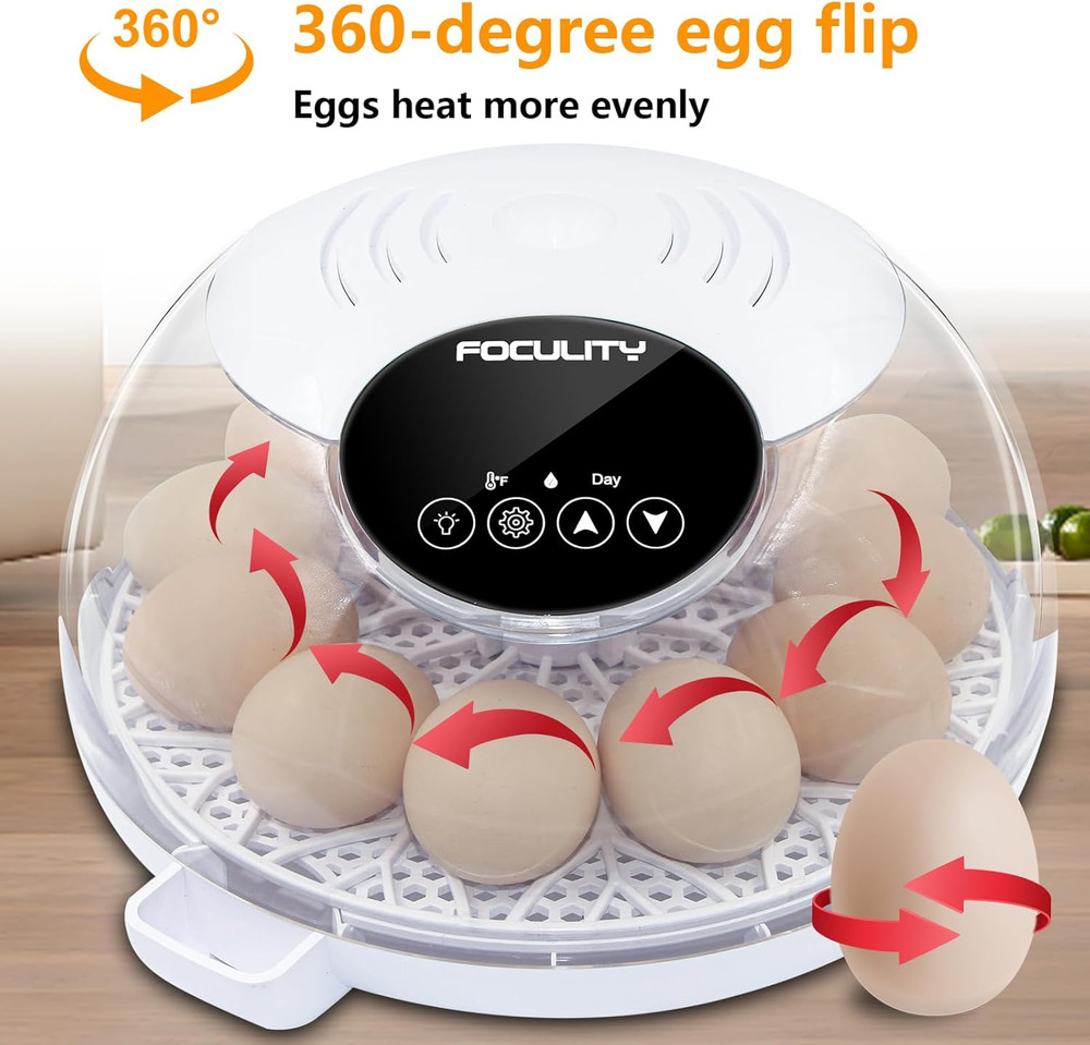 Egg Incubators for Hatching Eggs with Smart Automatic Turning Small Poultry Duck