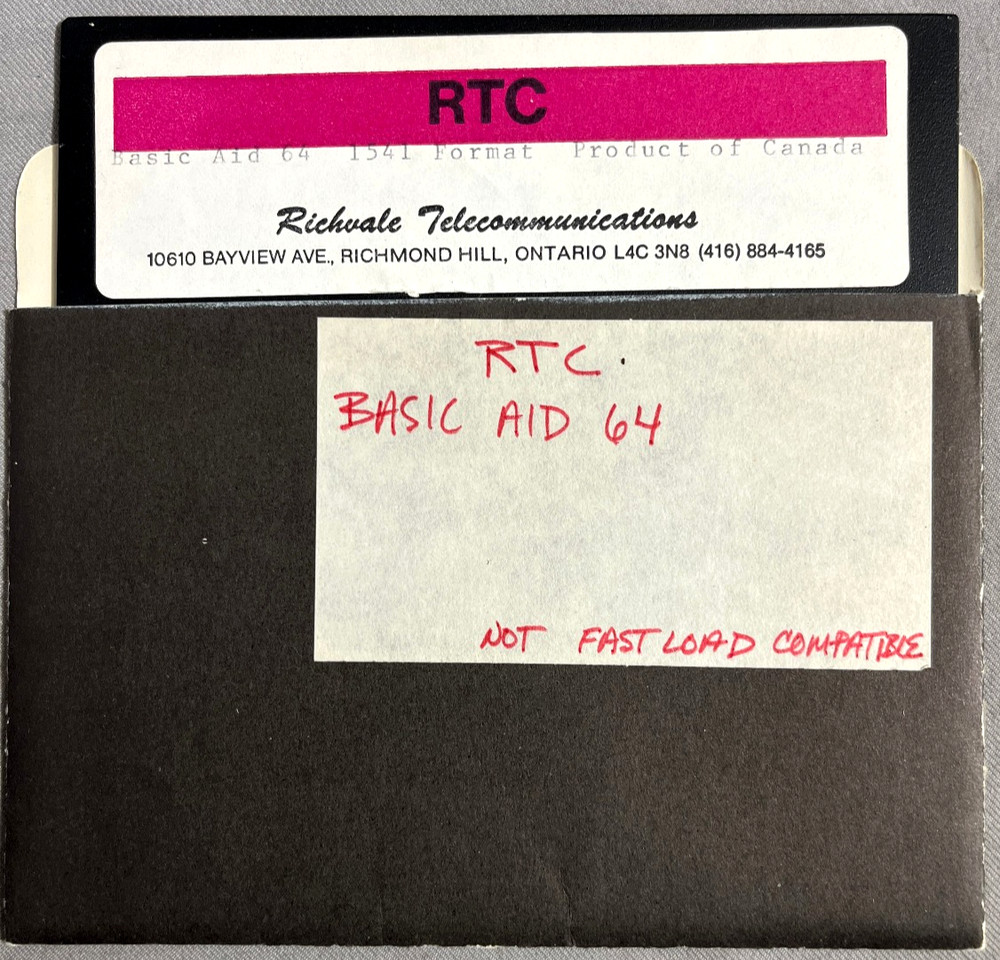 BASIC AID 64 Commodore 64 1984 RTC Troy Hacker 33 new commands
