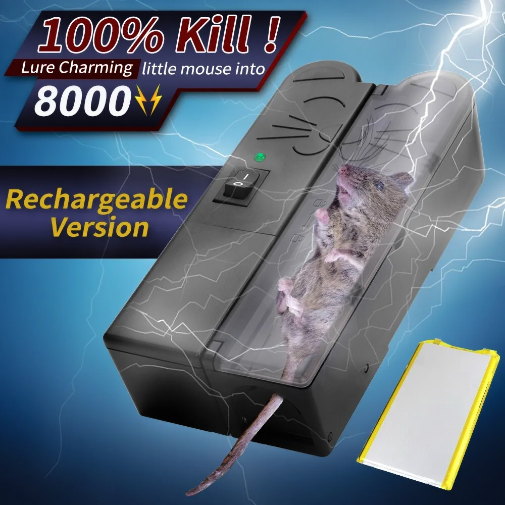 Electronic Mouse Trap Victor Control Rat Mice Killer Pest Electric Rodent Zapper