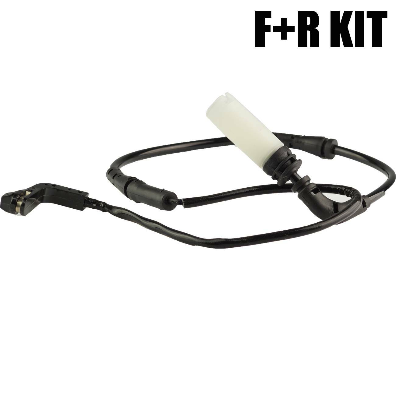 2PCS For BMW 528i 535i 550i 650i M5 M6 Brake Pad Wear Sensor Kit Front + Rear