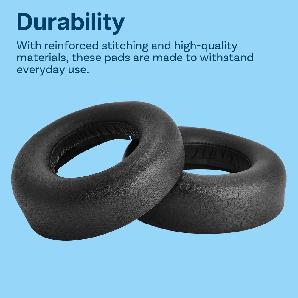 Replacement Ear Pads for Sony PS5 Pulse 3D Wireless Headset - Memory Foam Black