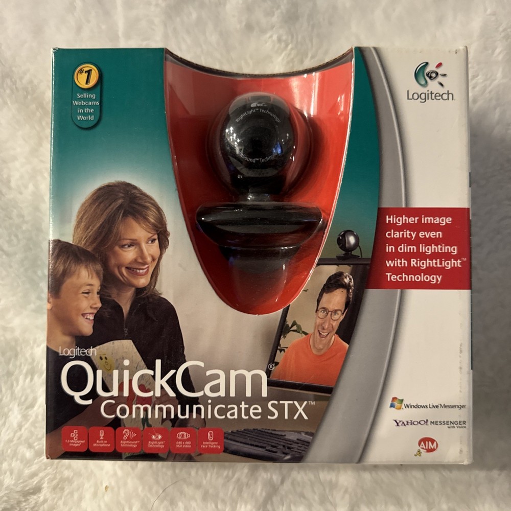 Logitech Quickcam Communicate STX Webcam For PC ~ New Sealed