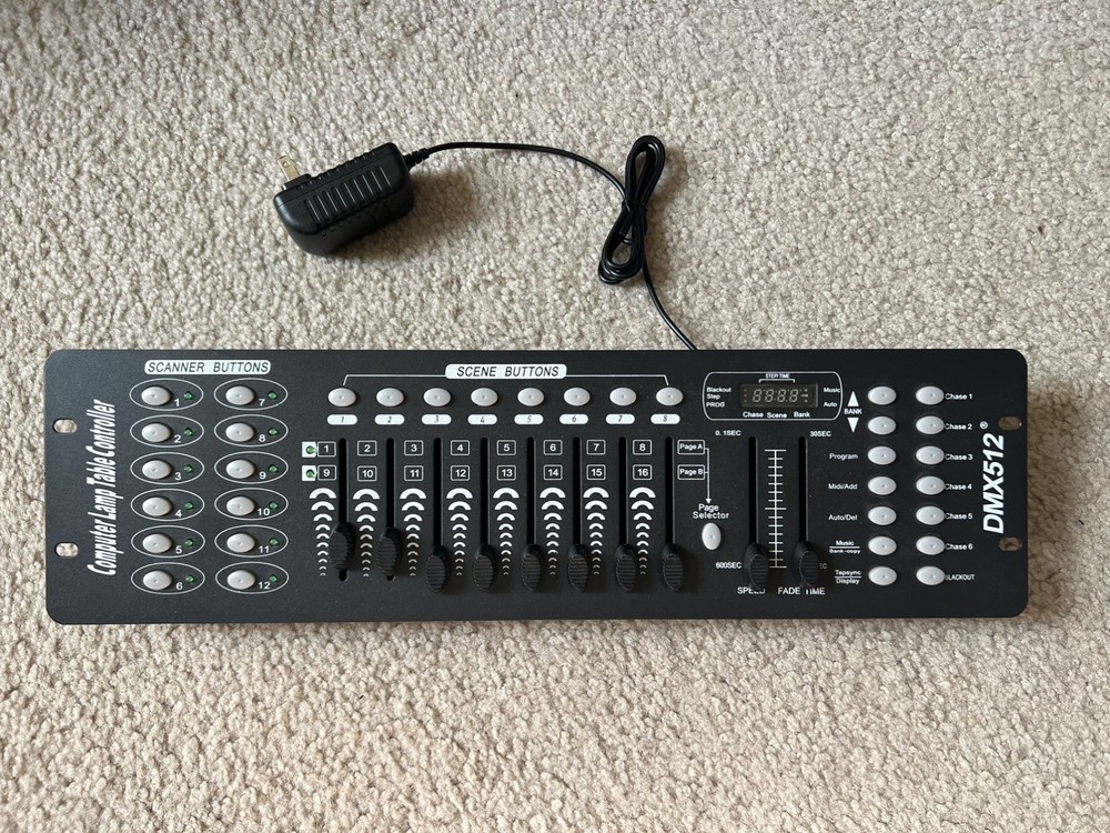 DMX512 Computer Table Lamp Controller Console 4 Stage Light Party DJ Laser Show