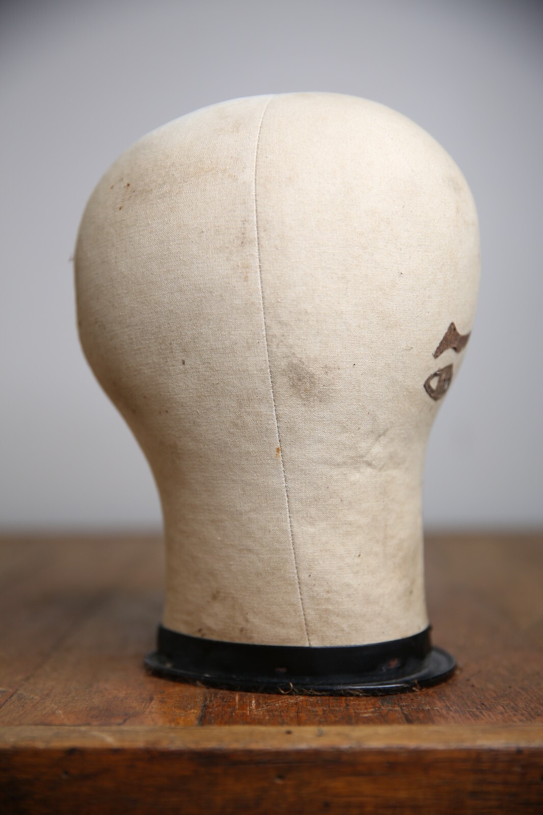 Vintage Mannequin Head Bust Store Counter Hat Display Stand antique