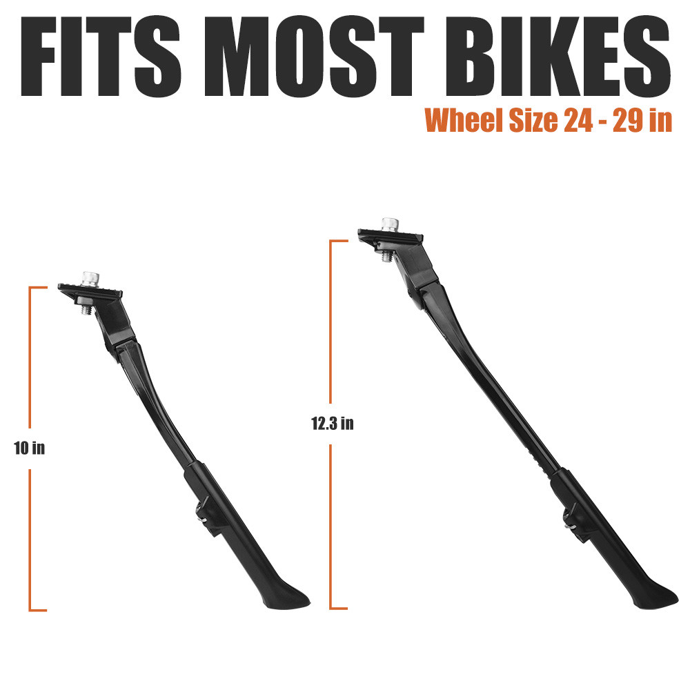 BV Bicycle Bike Center Kickstand Easy Adjustable Alloy MTB Kick Stand 24"-29"
