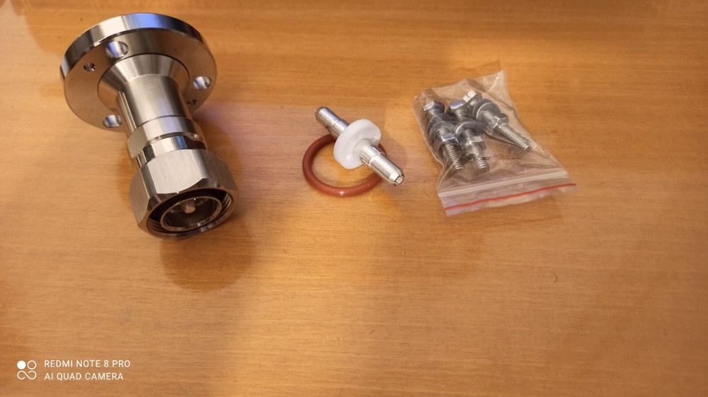 RF CONNECTOR ADAPTER - FROM FLANGE EIA 7/8” TO DIN 7/16 MALE