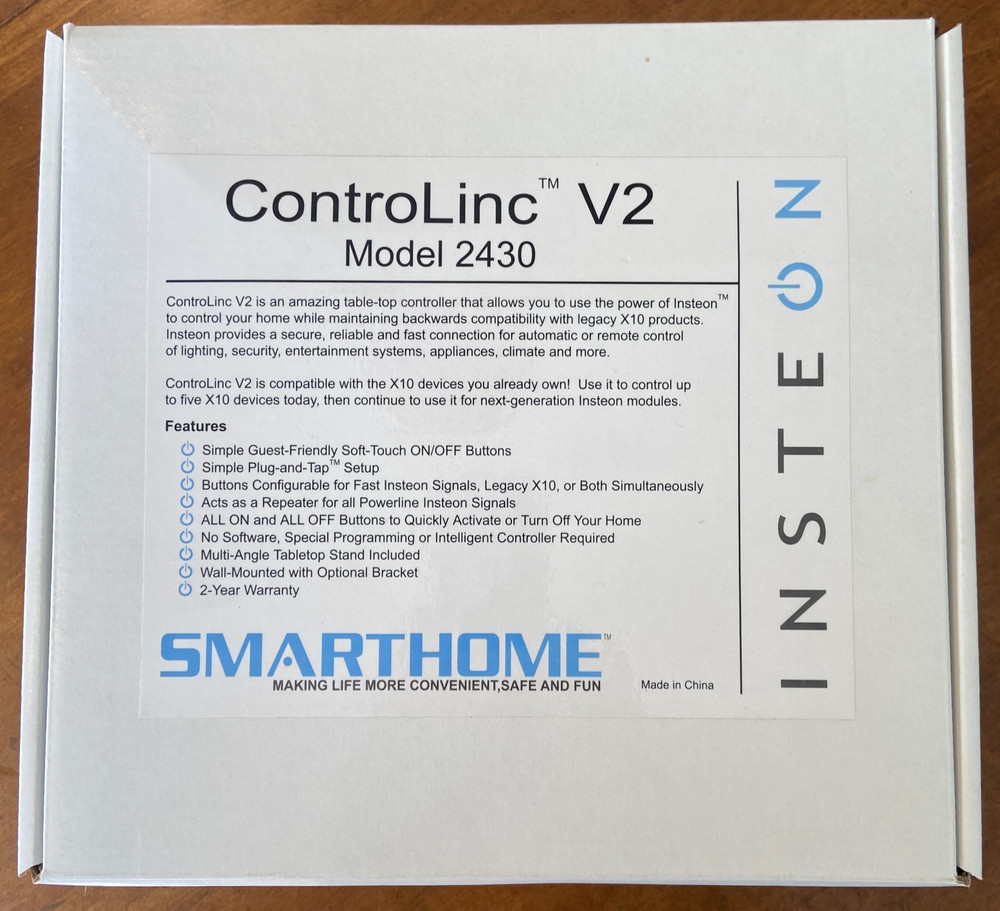 NEW Insteon ControLinc V2 Tabletop Controller Model 2430 SmartHome