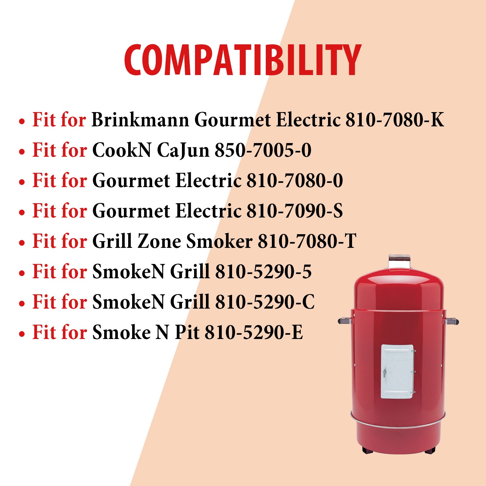 116-7000-0 Electric Heating Element For Brinkmann Gourmet Electric Smoker 1500W