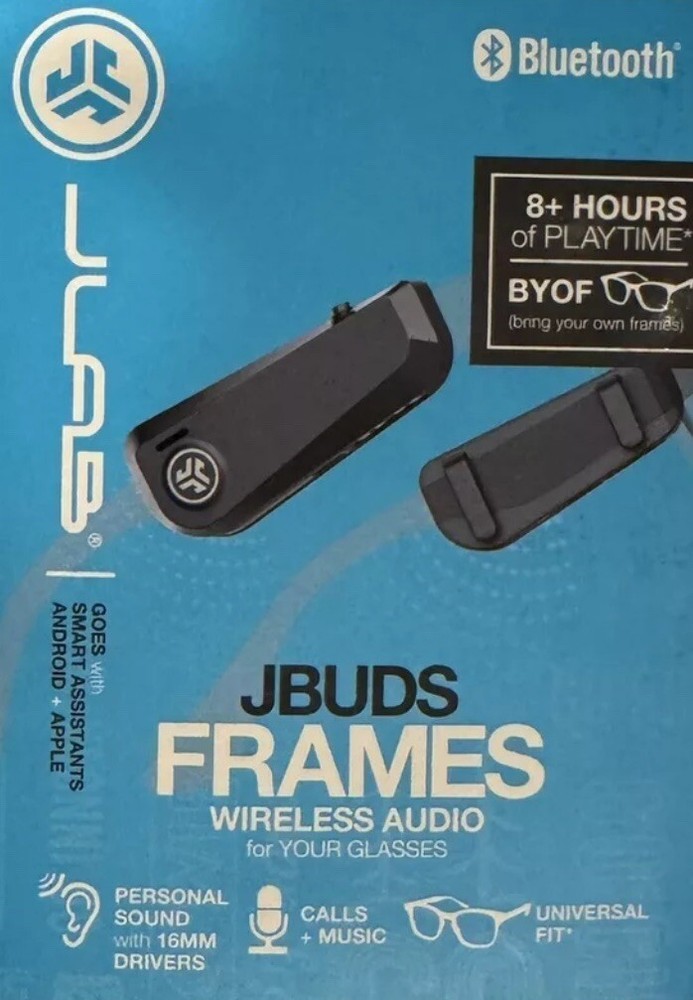 JLab Audio JBuds Frames Open-Ear Wireless Headset - Black EBFRAMESRBLK124