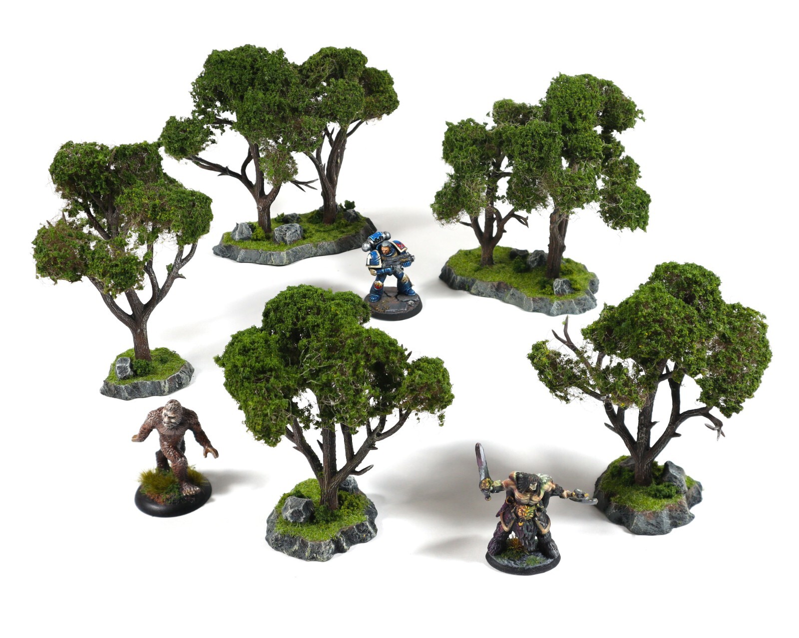 Tree Terrain Handmade Trees Scenery for TTRPGs, AoS & 40k