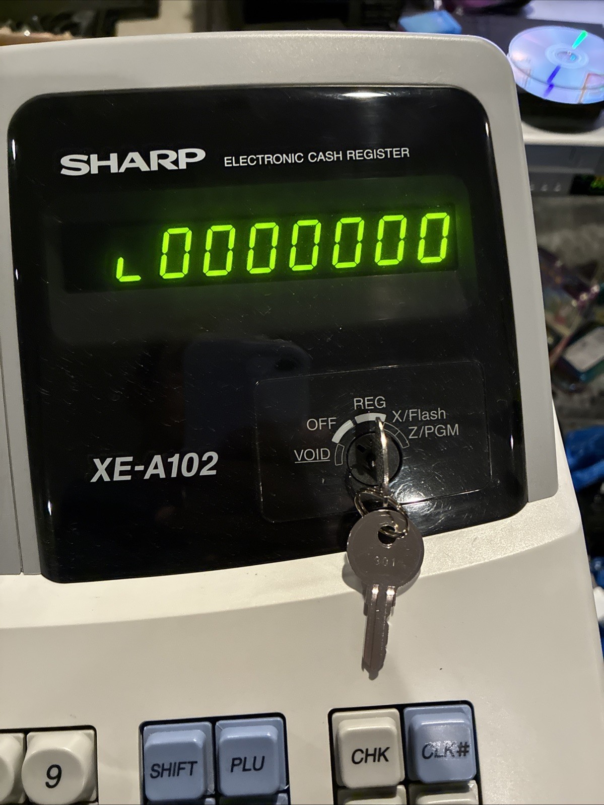 Sharp XE-A102 Electronic Cash Register TESTED Working With Keys!