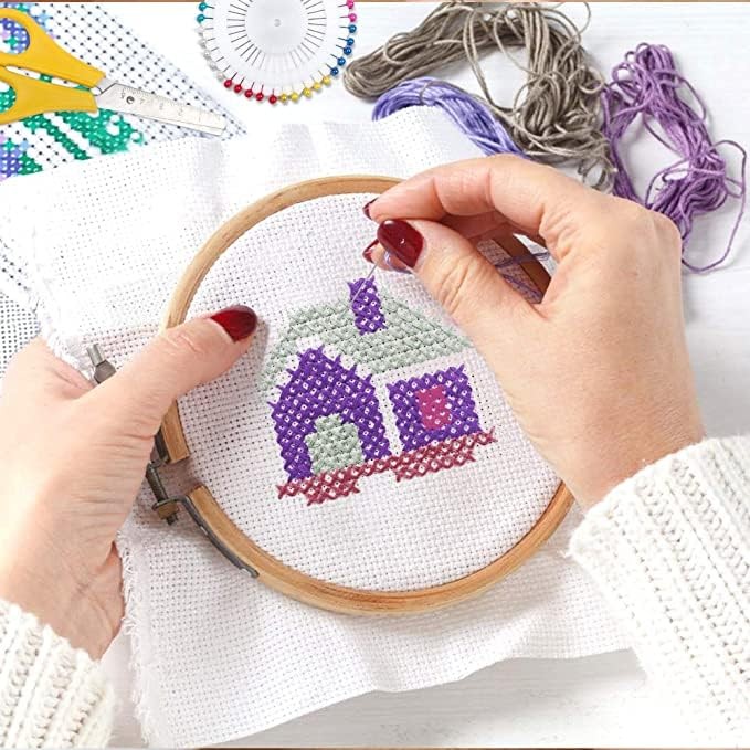 Stamped Embroidery Starters Kits with Pattern for Beginners Dragonfly Onesize