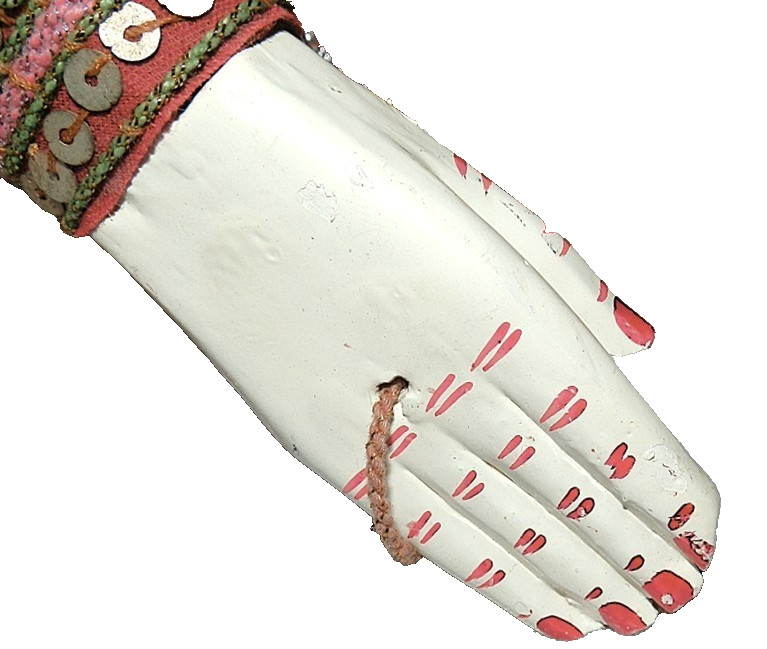 Vintage Burmese Asian Wood String Puppet 16"