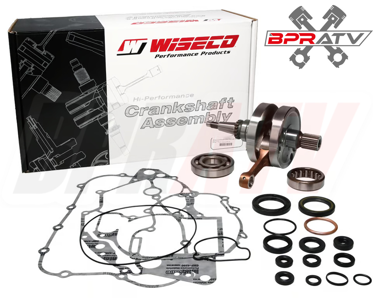 Yamaha YFZ450 YFZ 450 Engine Rebuild Kit Wiseco Crank Piston Cylinder Stock Bore