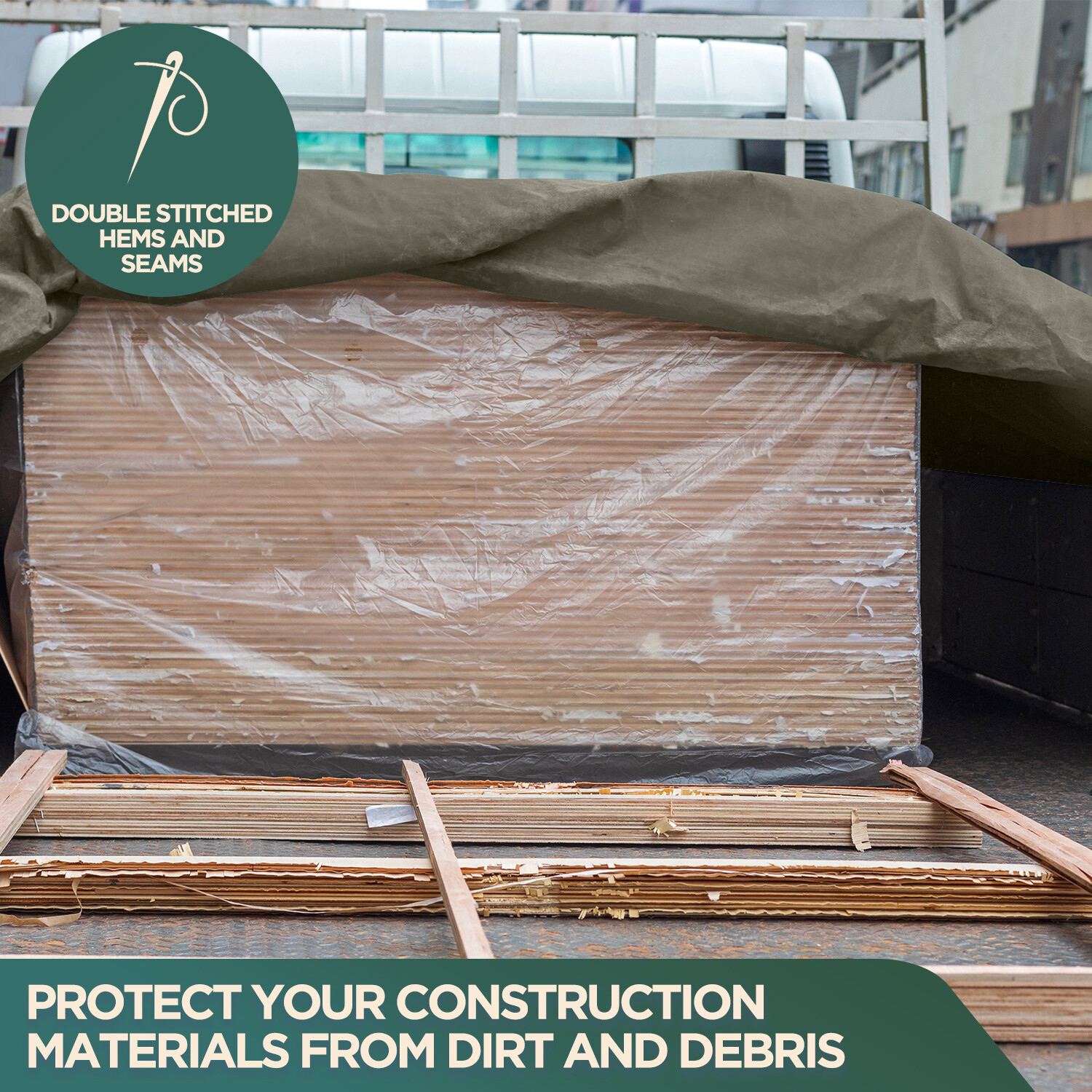 Heavy Duty Canvas Tarp - Water and Mildew Resistant