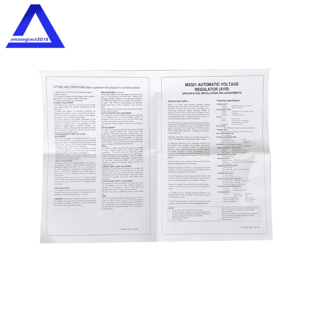 AVR MX321 Automatic Voltage Regulator Replacement For Generator New