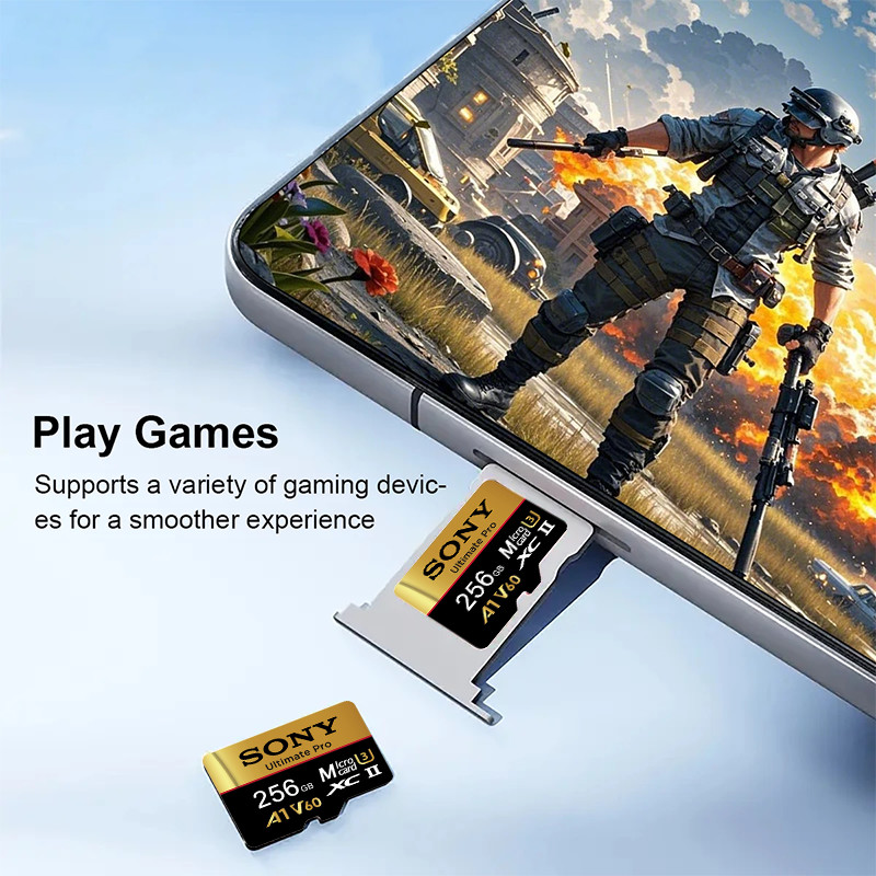 2TB Micro SD Card SDXC Flash Memory A1 U3 4K High-Speed for Smartphone Tablet PC