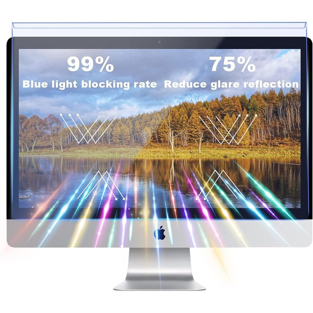 Anti Blue Light Universal Screen Filter Blocking Protector Panel 23 - 24 inch