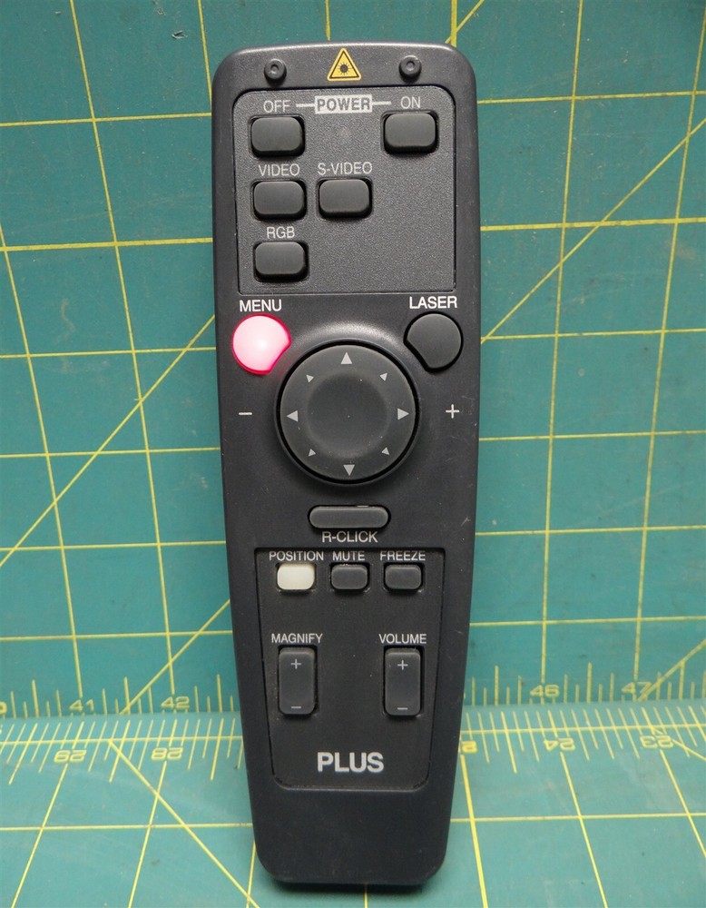 Plus Corp. Projector Remote Control Laser Pointer Model: UP-1000R
