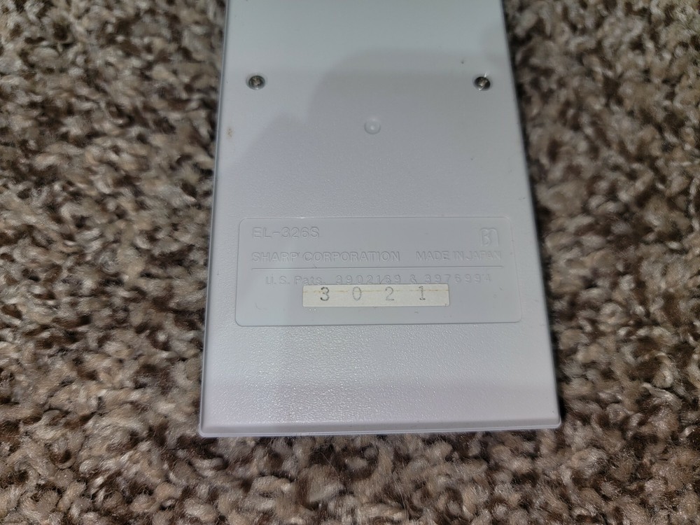 Sharp EL-326S Calculator with case and instructions