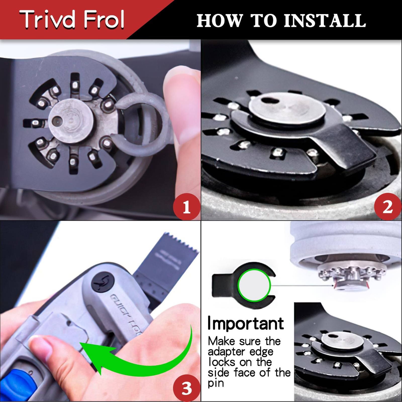 10 PCS Extra Long Oscillating Saw Blades, Curved Edge Bi-Metal and Black