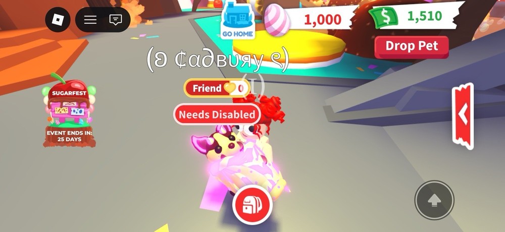 Mega fly ride chocolate batdragon- adopt me