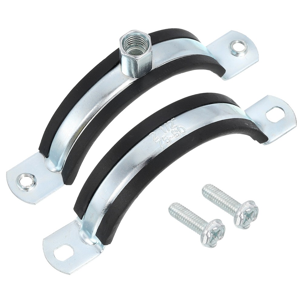 6 Pcs Adjustable Pipe Bracket Clamp, 3"(76mm) Wall Ceiling Mount Support