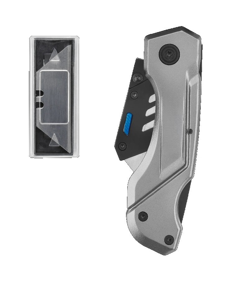 (4 pack)Folding Lock-Back Utility Knife with 10 Blades