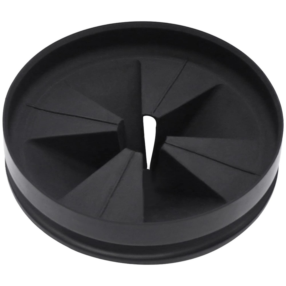 Garbage Disposal Splash Guard 3 3/8" QCB-AM for InSinkErator Evolution, Black