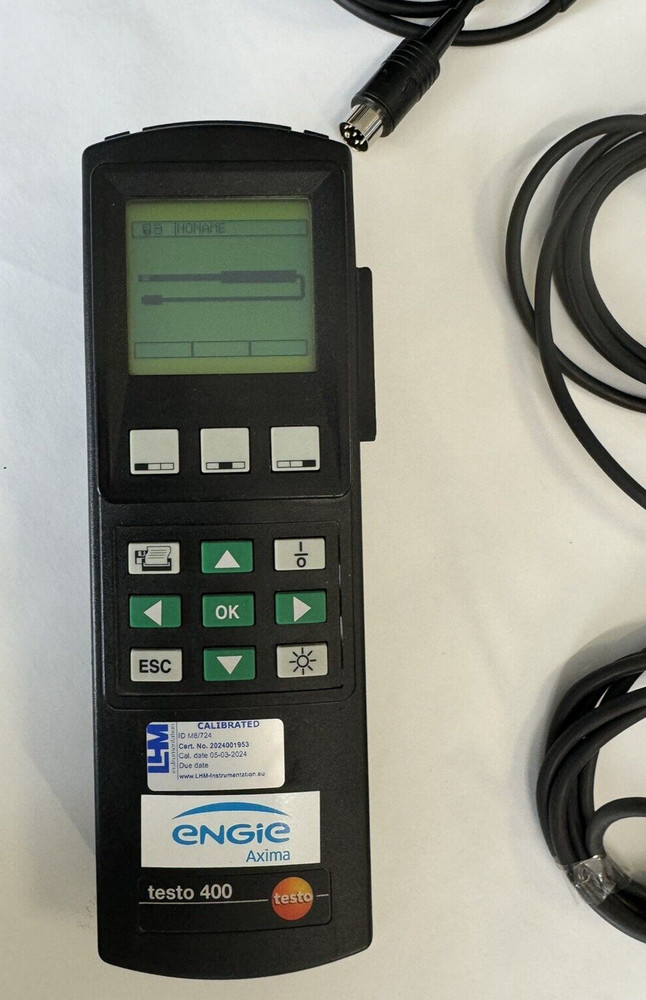 TESTO Set 400 climate meter differential pressure flow humidity