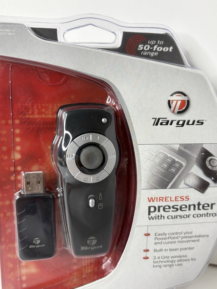 Targus Wireless Presenter With Cursor Control And Laser Pointer - Brand New