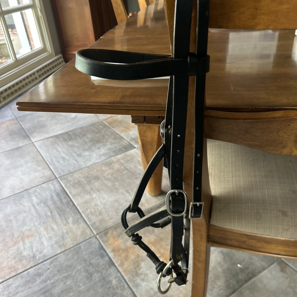 Weaver Leather Bit-less Bridle Black Average Horse