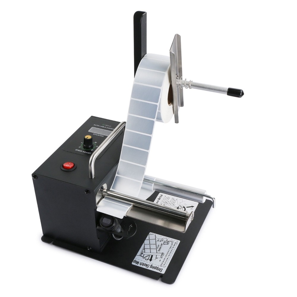 U.S. Solid Automatic Label Dispenser Speed Adjustable w/ Counter 10-115 MM Width